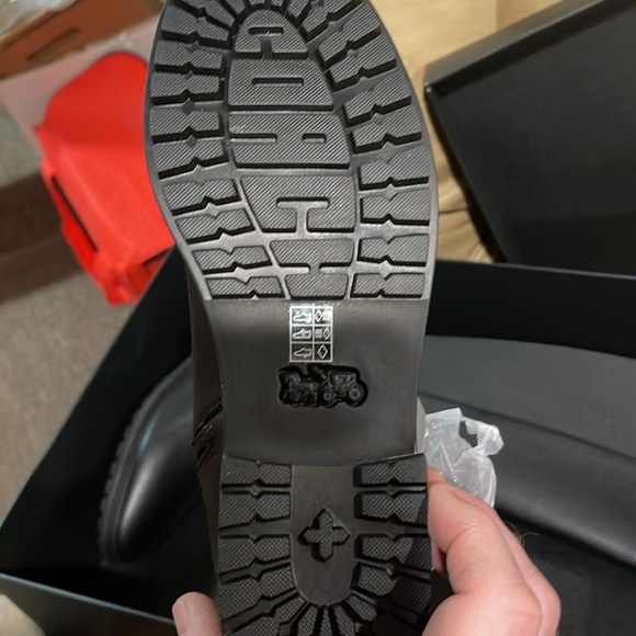 FARRAH WOMENS LEATHER TALL KNEE-HIGH BOOTS - Picture 9 of 9